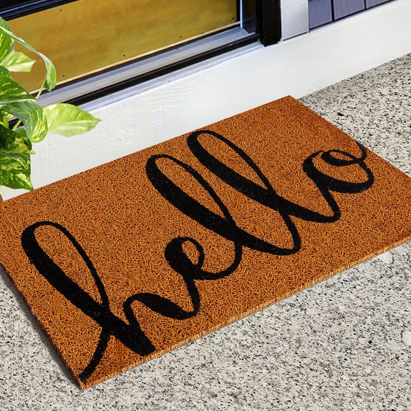 Faux Coir Coil Door Mat | Durable Non-Slip Entryway Rug for Indoor/Outdoor Use
